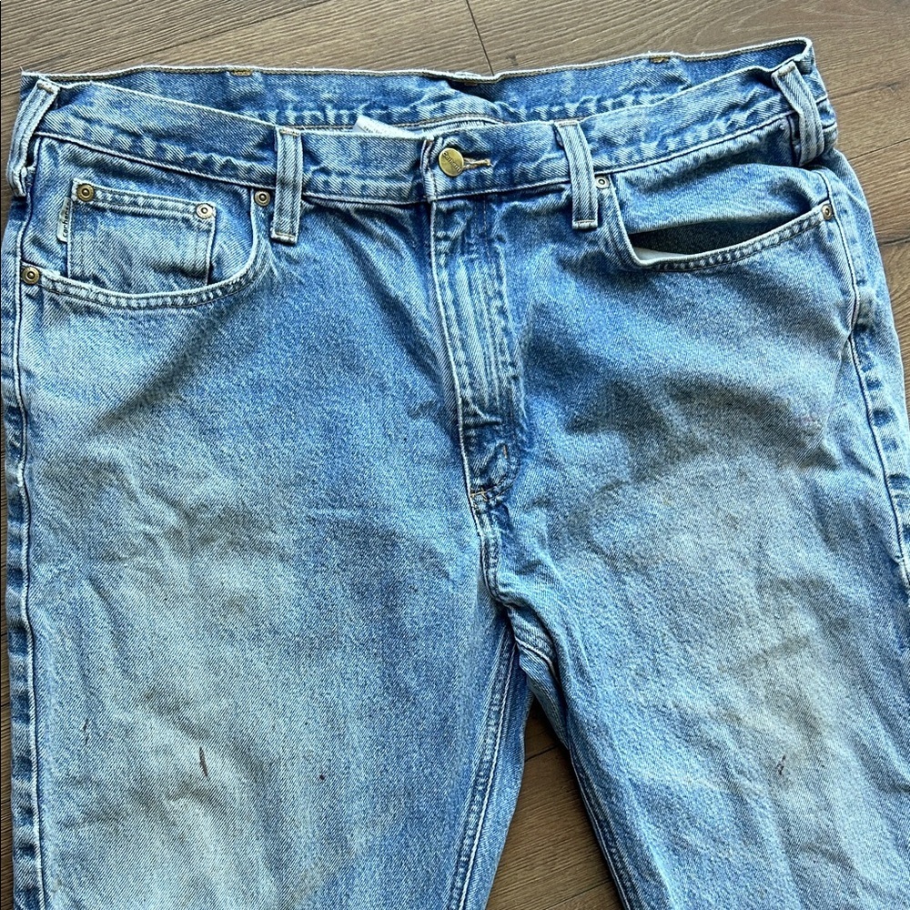 Carhartt vintage Straight Light Blue Men's Jeans ! 40x32 - Picture 3 of 12